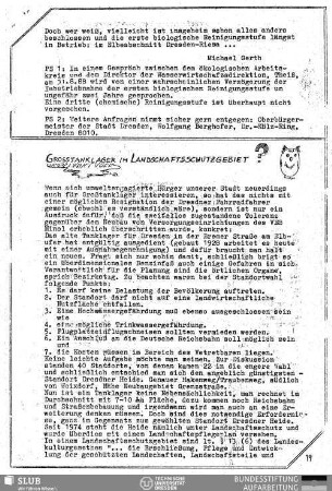 Großtanklager im Landschaftsschutzgebiet?