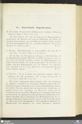 15c. Krystalloptik. Doppelbrechung