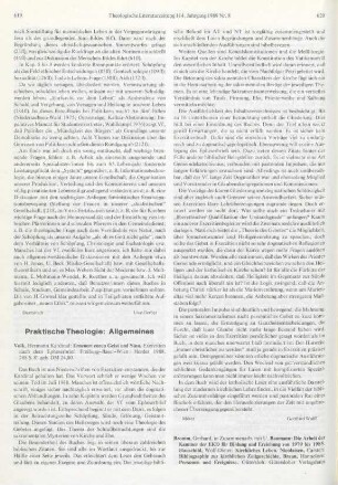 619-620 [Rezension] Volk, Hermann, Erneuert euren Geist und Sinn