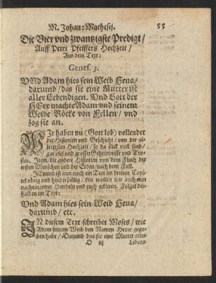 Die vier und zwantzigste Predigt/ ...