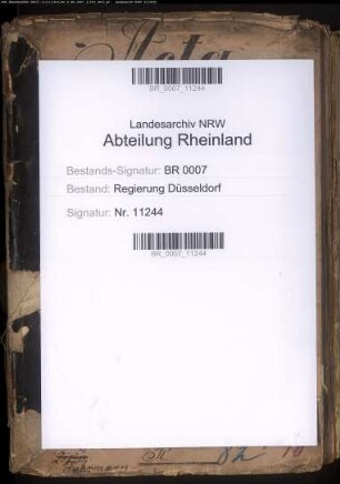 Hausvaterstelle Strafanstalt Werden Band 1