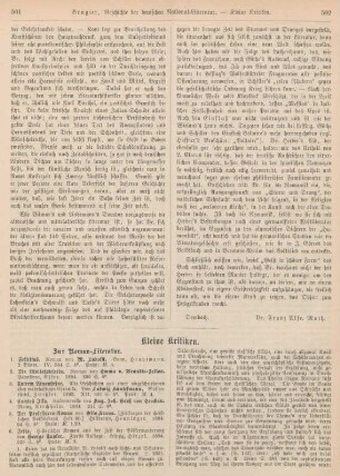 501-506 Kleine Kritiken