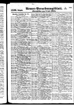 1536.Ausgabe. Samstag, 7. Juli 1917