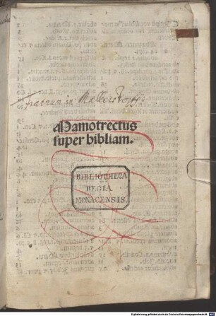Mammotrectus super bibliam