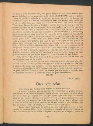 Otra vez sólos