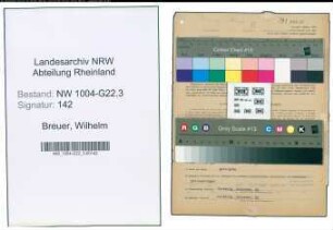 Entnazifizierung Wilhelm Breuer , geb. 07.03.1921 (Lehrer)