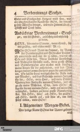 Andächtige Vorbereitungs-Seufzer [...].