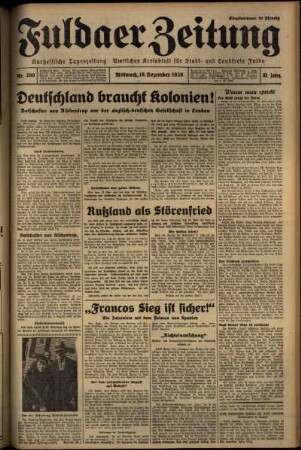 Ausgabe vom Mittwoch, den 16. Dezember 1936.