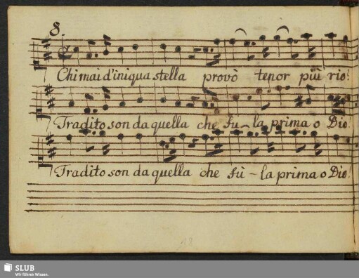 8. Caldara, A.: Chi mai d'iniqua stella