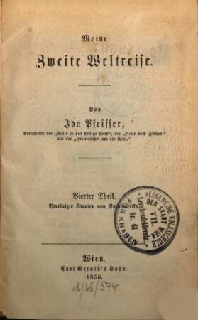 Meine zweite Weltreise, 4. Vereinigte Staaten von Nordamerika