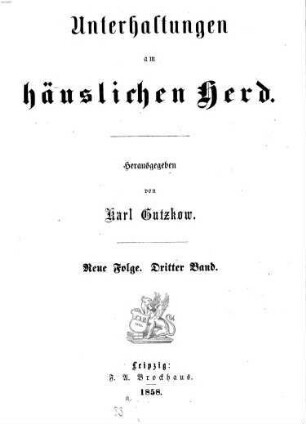 Unterhaltungen am häuslichen Herd, 3. 1857/58