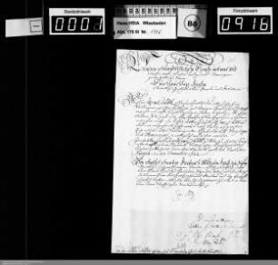 Weihnachts- und Neujahrsschreiben 1732/1733