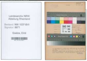 Entnazifizierung Emil Goetze , geb. 12.01.1899 (Automechaniker)