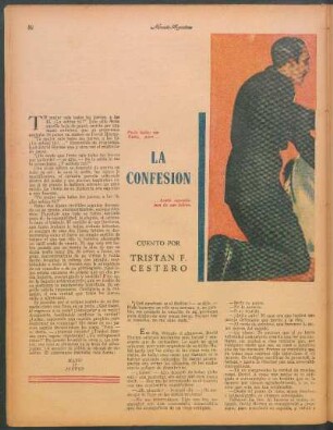 La confesión : Cuento por Tristán F. Cestero