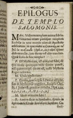 Epilogus De Templo Salomonis.