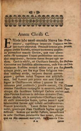 Compendium Annalium Ecclesiasticorum Eminentissimi Cardinalis Caesaris Baronii, 2. Ab Exordio Traiani Imperatoris, Usque ad Imperium Constantini Magni, Complectens Annos CCV