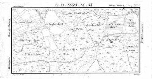Kartenblatt SO XXXVII 34 35 Stand 1822 ca. (Multiblatt 1:5000)