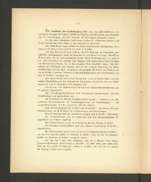 Der Abschluss des Geschäftsjahres 1915 zeigt [...]