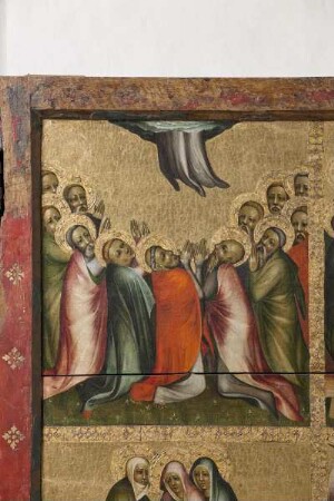Hochaltar — Szenen aus der Legende um Jesus Christus — Christi Himmelfahrt