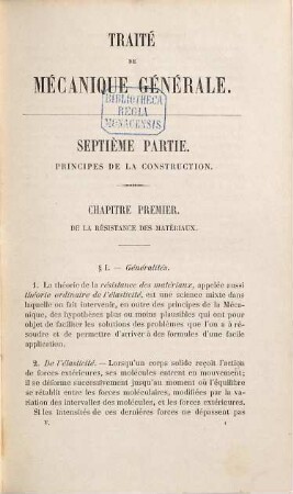 Traité de mecanique générale comprenant les leçons professées à l'école polytechnique par H. Resal, 5