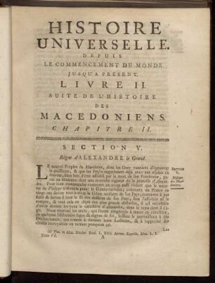 Livre II. Suite de L´Histoire Des Macedoniens.