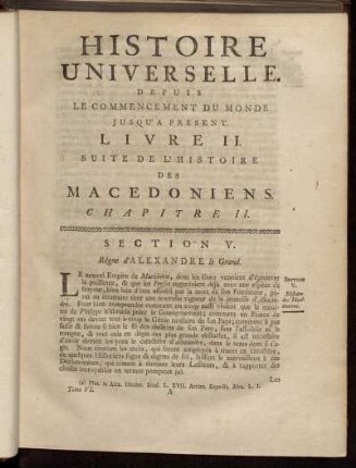 Livre II. Suite de L´Histoire Des Macedoniens.