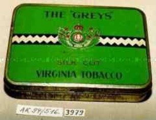 Blechdose für "THE 'GREYS SILK CUT VIRGINIA TOBACCO"