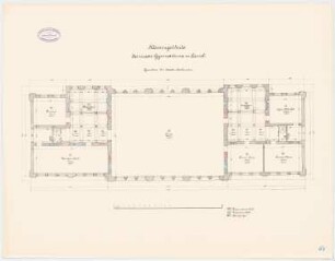 Gymnasium, Kassel Klassengebäude: Grundriss 2. OG 1:100