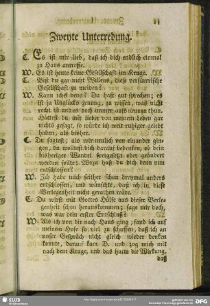 Zweyte Unterredung