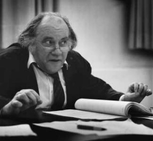 August Everding (1928-1999; Regisseur, Intendant). Dezember 1985