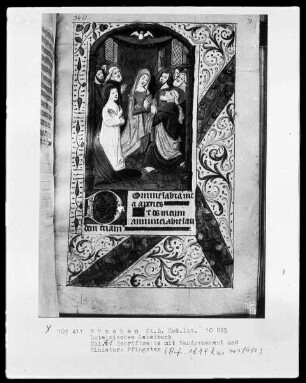 Lateinisches Gebetbuch mit französischem Kalender — Pfingsten