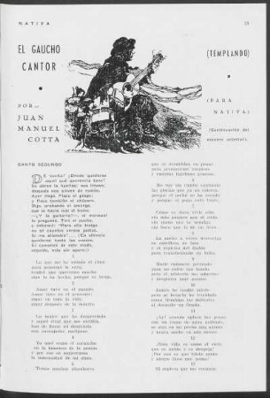 El gaucho cantor [Continuación]