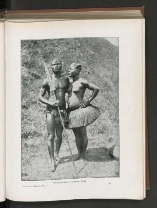 Ein Kongo-Krieger mit seinem Weibe