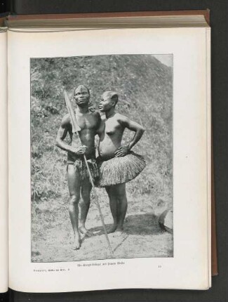 Ein Kongo-Krieger mit seinem Weibe