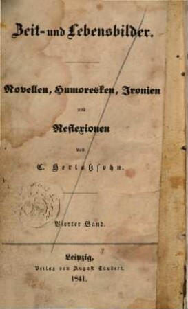 G. Herloßsohn's gesammelte Schriften, 7. Die Sylvesternacht