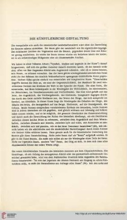 Die künstlerische Gestaltung