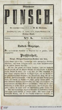 Nro. 8 (24. Februar 1850)
