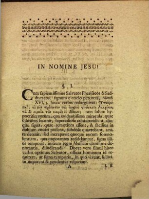 Dissertatio Inavgvralis Theologica De Prvdentia Pastorali Ad Signa Hvivs Temporis Composita