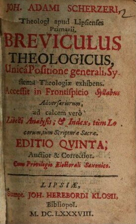 Breviculus theologicus