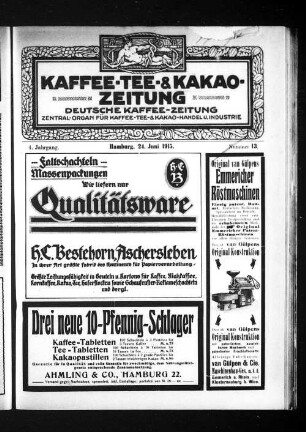 Nummer 13. 24. Juni 1915