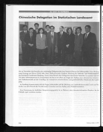 Chinesische Delegation im Statistischen Landesamt