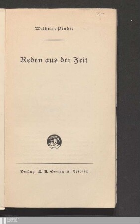Reden aus der Zeit