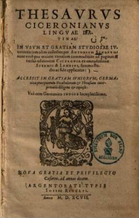 Thesaurus Ciceronianus linguae Latinae