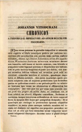 Chronicon : = Die Chronik des Minoriten Johannes von Winterthur