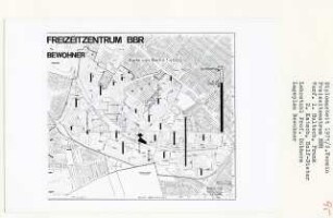 Freizeitzentrum BBR, Berlin-Gropiusstadt (Diplomarbeit bei Kurt Dübbers): Karte von Berlin, Bewohner 1:4000