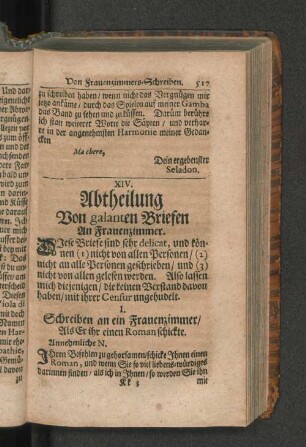 XIV. Abtheilung