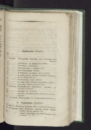 I. Anthracite (Kohlen)