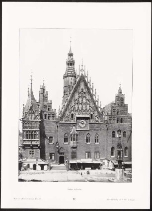 Rathaus, Breslau: Ansicht (aus: Moderne Neubauten, 4.Jg., 1898ff, hrsg. W. Kick)