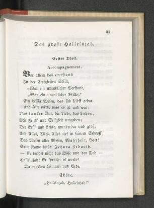 Das große Hallelujah.