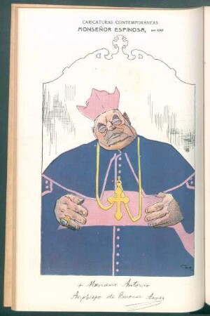 Monseñor Espinosa : Caricaturas contemporáneas